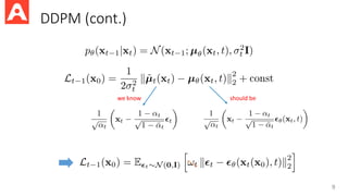 Some notes on Diffusion Probabilistic Models | PDF