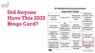 Did Anyone
Have This 2023
Bingo Card?
 