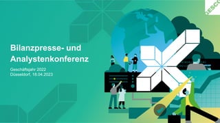 Bilanzpresse- und
Analystenkonferenz
Geschäftsjahr 2022
Düsseldorf, 18.04.2023
 