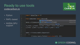 Tools and best practices for sustainable software | PDF