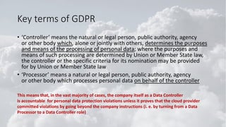 State regulation of information protection in the cloud - international ...