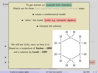 A primer on computer algebra | PPT