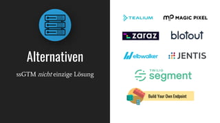 ssGTM nicht einzige Lösung
Alternativen
Build Your Own Endpoint
 