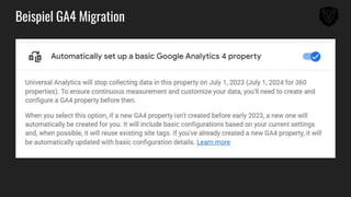 Beispiel GA4 Migration
 