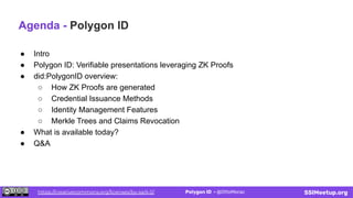 Polygon Id Key PolygonID Zero-Knowledge Identity Web2 & Web3 | PDF
