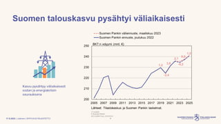 Pääjohtaja Olli Rehn: Suomen talous, maksaminen ja  kriisinkestävyys