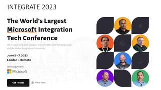 INTEGRATE 2023
23-25 May, 2023
 