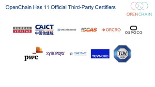 OpenChain Has 11 Official Third-Party Certifiers
 