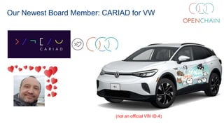 (not an official VW ID.4)
Our Newest Board Member: CARIAD for VW
 