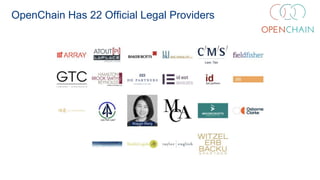 OpenChain Has 22 Official Legal Providers
 