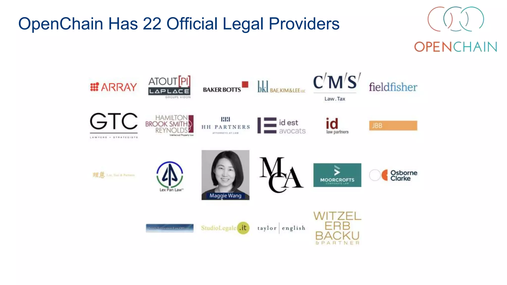 OpenChain Has 22 Official Legal Providers
 