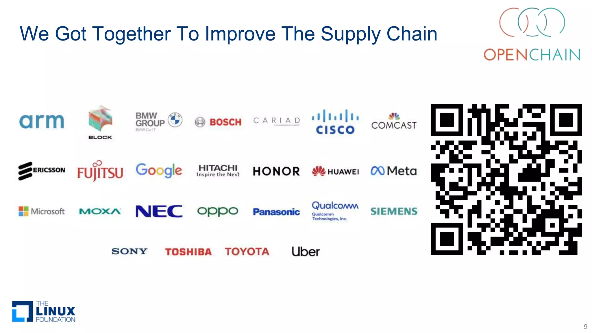 We Got Together To Improve The Supply Chain
9
 