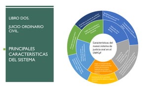 LIBRO DOS.
JUICIO ORDINARIO
CIVIL.
◼ PRINCIPALES
CARACTERÍSTICAS
DEL SISTEMA
 