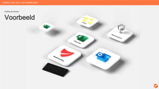 Voorbeeld
Geleerde lessen
beGuru: méér doen, met hetzelfde team
 