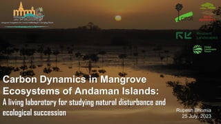 Carbon Dynamics in Mangrove
Ecosystems of Andaman Islands:
A living laboratory for studying natural disturbance and
ecological succession Rupesh Bhomia
25 July, 2023
 