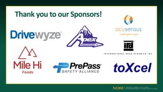 Thank you to our Sponsors!
 