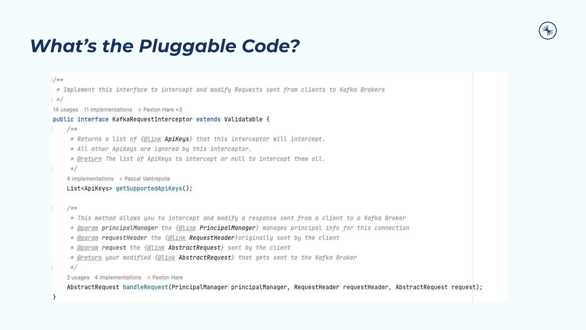 What’s the Pluggable Code?
 