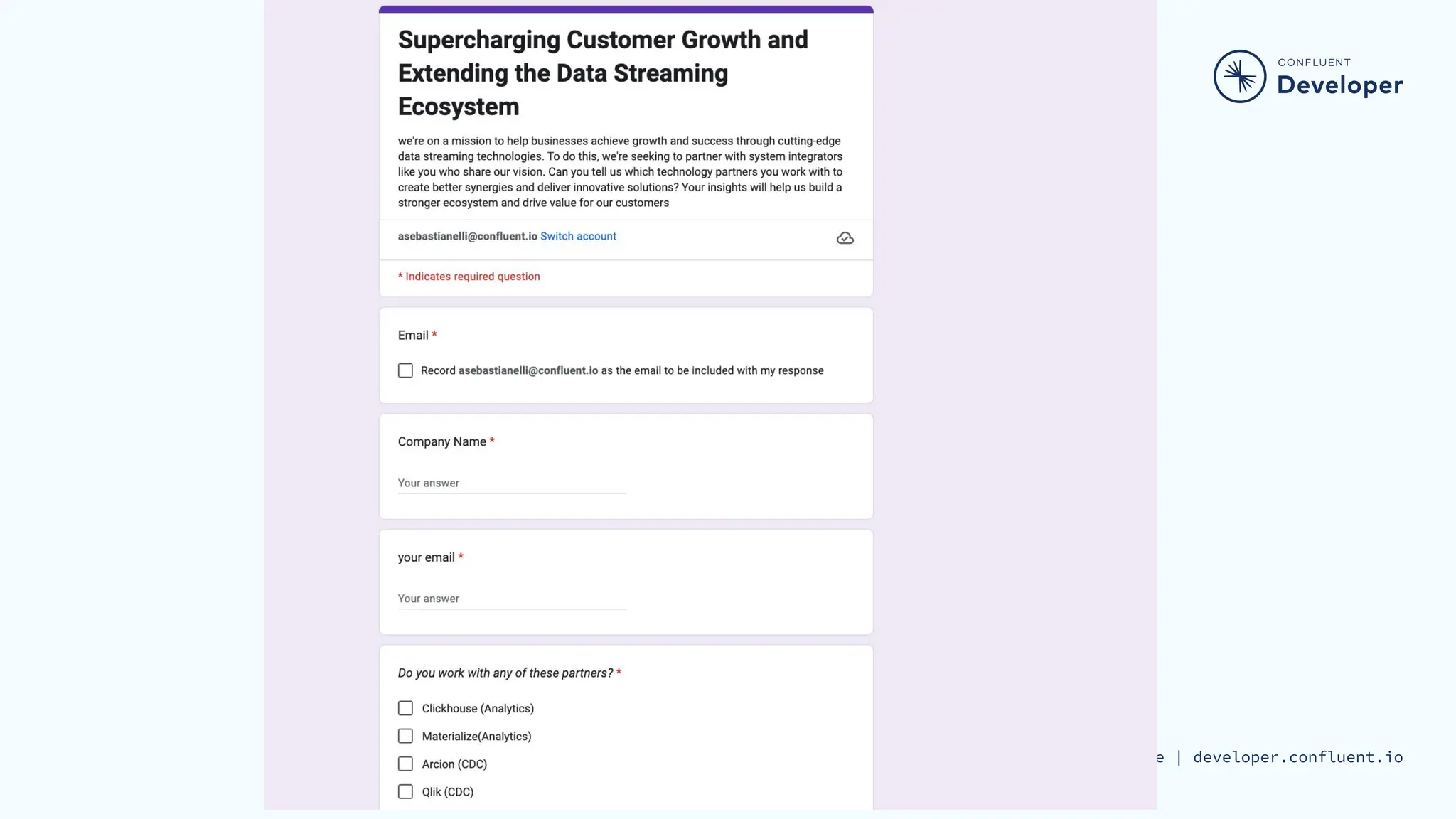 @yourtwitterhandle | developer.confluent.io
 