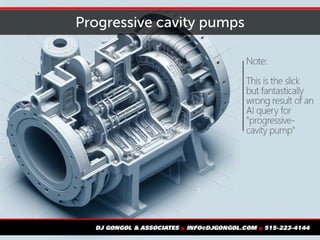 Progressive cavity pumps
 