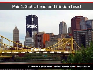 Pair 1: Static head and friction head
 