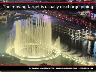 The moving target is usually discharge piping
 