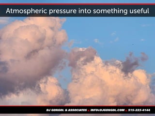 Atmospheric pressure into something useful
 