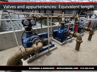 Valves and appurtenances: Equivalent length
 