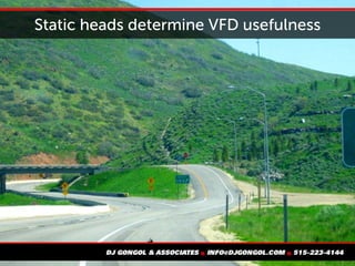 Static heads determine VFD usefulness
 