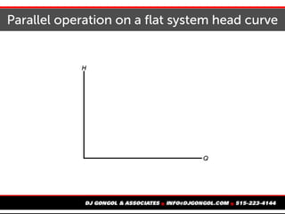 Parallel operation on a flat system head curve
 