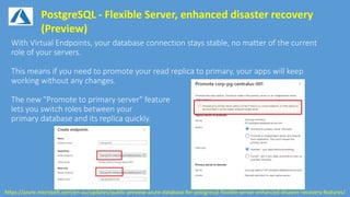 PostgreSQL - Flexible Server, enhanced disaster recovery
(Preview)
https://azure.microsoft.com/en-au/updates/public-preview-azure-database-for-postgresql-flexible-server-enhanced-disaster-recovery-features/
 