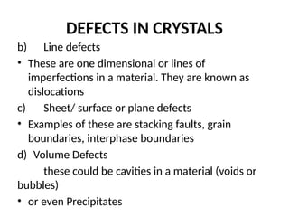 2023-2024-defects in crystalls.pptx...... | PPTX