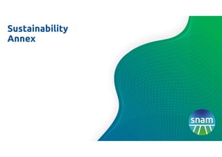 Sustainability
Annex
 