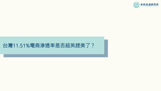 台灣11.51%電商滲透率是否超英趕美了？
 