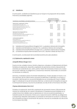 2023-Anual-Auditado a la empresa Minera Volcan SA | PDF