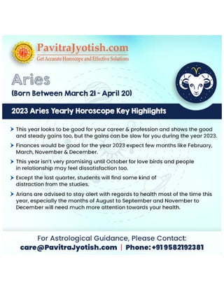 2023 Aries Yearly Horoscope