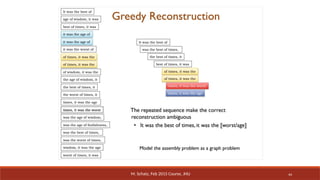 44
M. Schatz, Feb 2015 Course, JHU
 