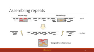 67
Assembling repeats
T. Seemann
 