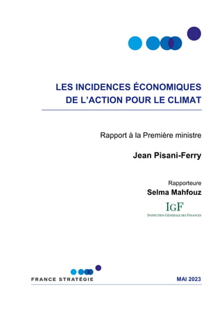 Économie et climat: pourquoi le rapport Pisani-Mahfouz marque un