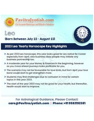 2023 Leo Yearly Horoscope