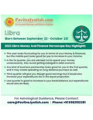 2023 Libra Finance Horoscope And Money Horoscope