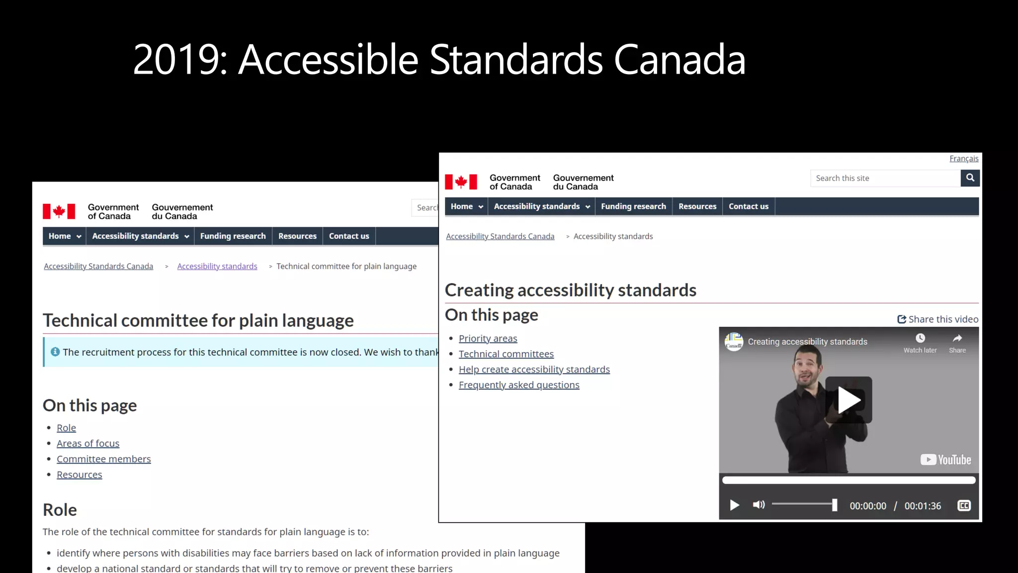 2019: Accessible Standards Canada
 