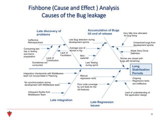 Fishbone (Cause and Effect ) Analysis
Causes of the Bug leakage
28
 
