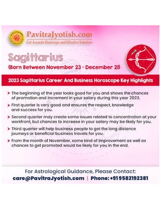 2023 Sagittarius Career Horoscope and Business Horoscope