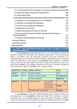 Tema 14 Microbiologia. Biología 2 Bachillerato | PDF