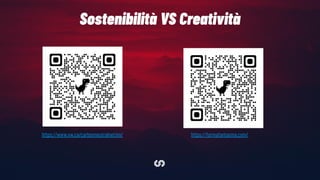 Sostenibilità VS Creatività
https://www.vw.ca/carbonneutralnet/en/ https://formafantasma.com/
 