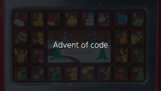 Advent of code
 