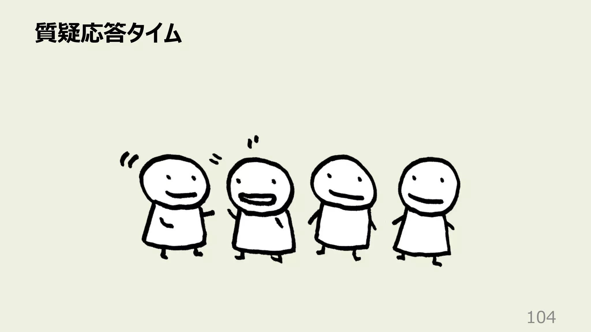 質疑応答タイム
104
 