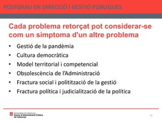 Seminari dirigit sobre problemes complexos. El cas de les Eleccions al Parlament de Catalunya 2021
