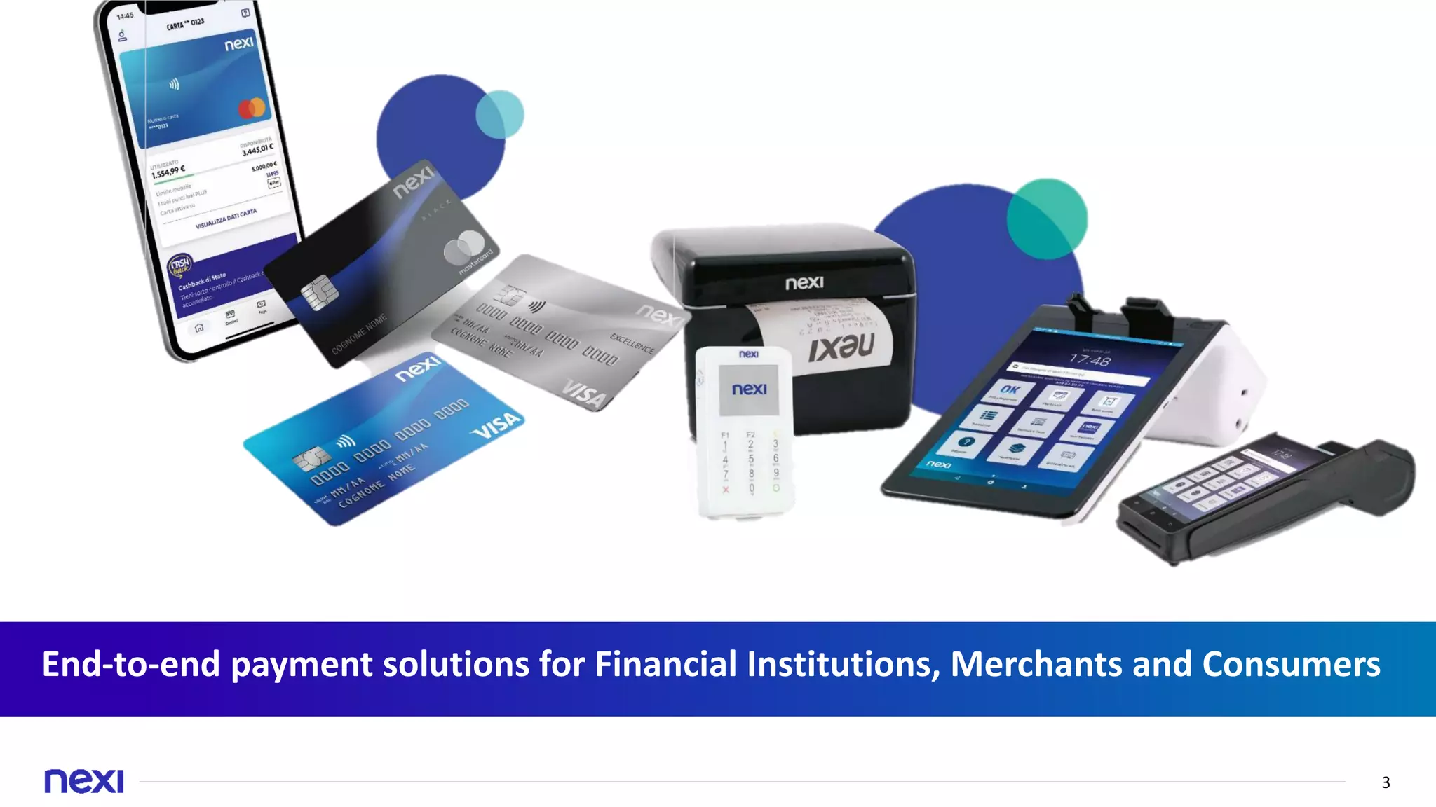 This content is classified as Internal
3
End-to-end payment solutions for Financial Institutions, Merchants and Consumers
 