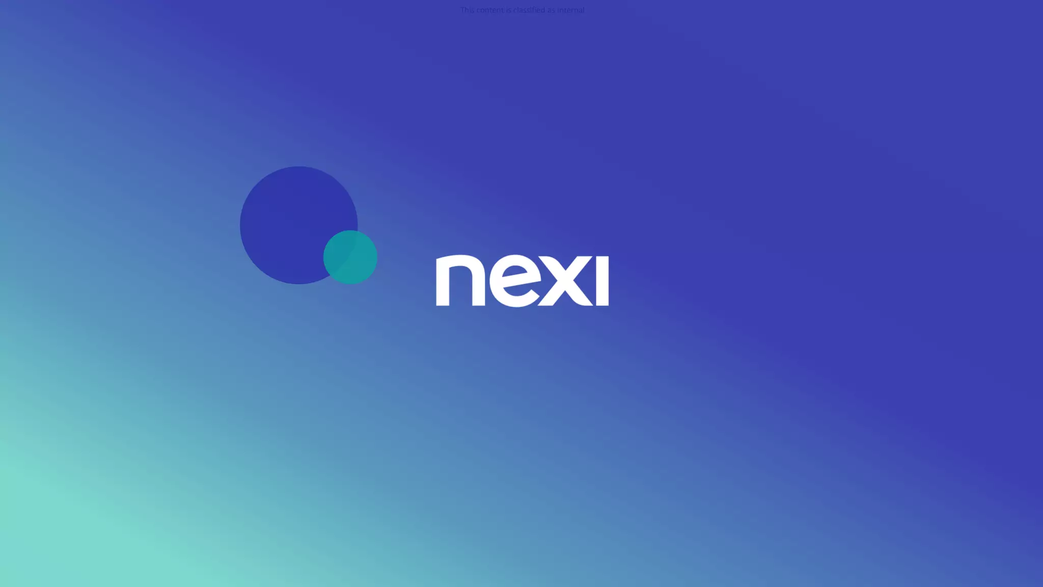 This content is classified as Internal
 